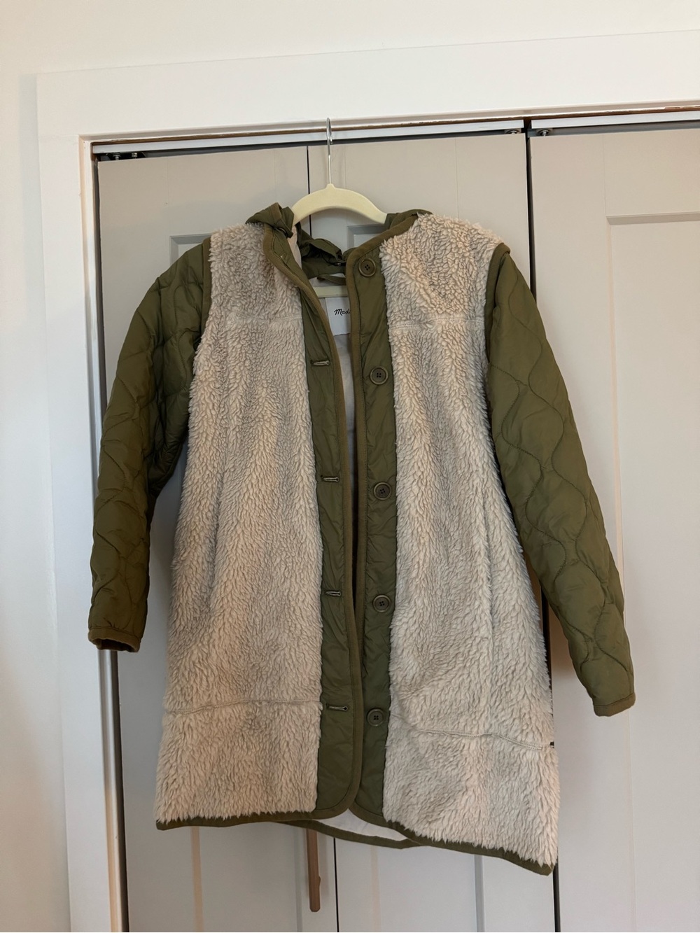 Madewell Quilted Sherpa Jacket and Vest XXS